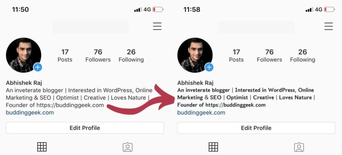 Cara Membuat Bio Instagram Tebal