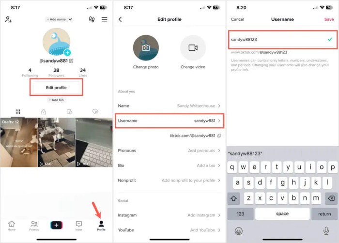 Cara Membuat Nama Tiktok Tebal